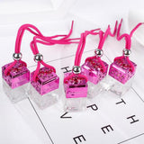 Maxbell 5x Empty Refillable Glass Perfume Bottle Hanging Pendant Car Home Decor