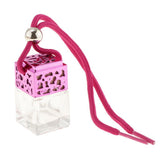 Maxbell 5x Empty Refillable Glass Perfume Bottle Hanging Pendant Car Home Decor