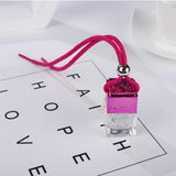 Maxbell 5x Empty Refillable Glass Perfume Bottle Hanging Pendant Car Home Decor