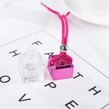 Maxbell 5x Empty Refillable Glass Perfume Bottle Hanging Pendant Car Home Decor