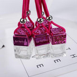 Maxbell 5x Empty Refillable Glass Perfume Bottle Hanging Pendant Car Home Decor