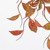 Maxbell 2.76ft Artificial Trailing Ivy Vine Leaf Garland Plants Foliage Floral Red