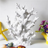 Maxbell Artificial Coral Plant Fish Tank Decor Aquarium Reef Ornament Underwater White
