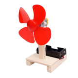 Maxbell DIY Electric Fan Model Science Toys Physics Experiment Student Hands On Assemble Kit, Fits 6 - 14 years