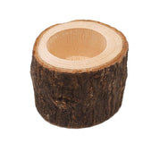 Tree Stump Wood Candle Holder Tea Light Holder for Wedding Decoration 4.2cm