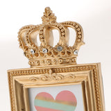 Gold Crown Resin Photo Frame Baroque Luxury Style Decor Square 3 Inch