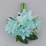 Maxbell Bride holding flowers Artificial Silk Romantic Wedding Bouquet Blue