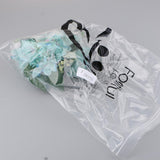 Maxbell Bride holding flowers Artificial Silk Romantic Wedding Bouquet Blue