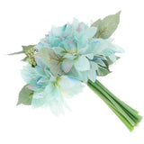 Maxbell Bride holding flowers Artificial Silk Romantic Wedding Bouquet Blue
