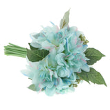 Maxbell Bride holding flowers Artificial Silk Romantic Wedding Bouquet Blue