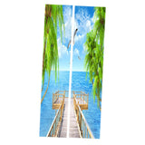 Maxbell Self Adhesive Door Wall Fridge Sticker Decal PVC 3D Art Mural DIY Decor  D