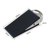 Maxbell Rubber Stainless Steel Door Stopper Stop Door Block Wedge Kids Protector A