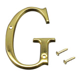 100mm Polished Door Numbers Alphabet Letter Floating House Door Number G