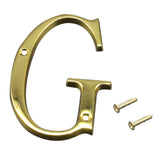 100mm Polished Door Numbers Alphabet Letter Floating House Door Number G