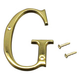 100mm Polished Door Numbers Alphabet Letter Floating House Door Number G