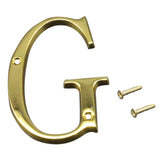 100mm Polished Door Numbers Alphabet Letter Floating House Door Number G