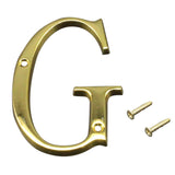 100mm Polished Door Numbers Alphabet Letter Floating House Door Number G