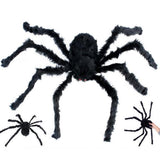 Maxbell Black  Hairy Spider Props for Halloween Party Haunted House Decoration 90cm