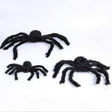 Maxbell Black  Hairy Spider Props for Halloween Party Haunted House Decoration 90cm