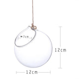 Maxbell 6x Hanging Glass Geometric Pot Hydroponic Flower Vase Container Flowerpot with Ropes - Aladdin Shoppers