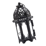 Maxbell 2 Piece Glass Tealight Candle Holder Wrought Iron Lantern Home Wedding Decor