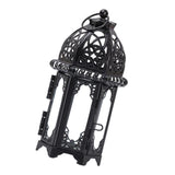Maxbell 2 Piece Glass Tealight Candle Holder Wrought Iron Lantern Home Wedding Decor