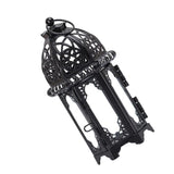 Maxbell 2 Piece Glass Tealight Candle Holder Wrought Iron Lantern Home Wedding Decor