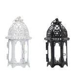 Maxbell 2 Piece Glass Tealight Candle Holder Wrought Iron Lantern Home Wedding Decor