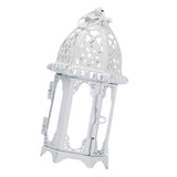 Maxbell 2x Glass Tealight Candle Holder Wrought Iron Lantern Wedding Decorations
