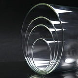 Maxbell 8 pcs Glass Dome Cloche with Wood Base Flower Landscape Holder Glass Cover