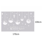 Christmas Xmas Santa Removable Window Stickers Decal Wall Home Shop Decor D