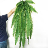 Artificial Persian grass wall hanging home decoration green simulation fern grass plant rattan - Aladdin Shoppers