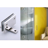 4x 360 Degree Bathroom Showcase Cabinet Bracket Glass Shower Door Hinge-5mm