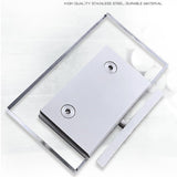 4x 360 Degree Bathroom Showcase Cabinet Bracket Glass Shower Door Hinge-5mm