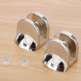 Maxbell Maxbell 2pc Adjustable Zinc Alloy Fixed Glass Holder Flat Handrail Bracket  6-8mm