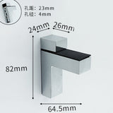 Maxbell Maxbell Solid Metal Adjustable Wood/Glass Shelf Bracket Wall Mount Brushed Nickel S