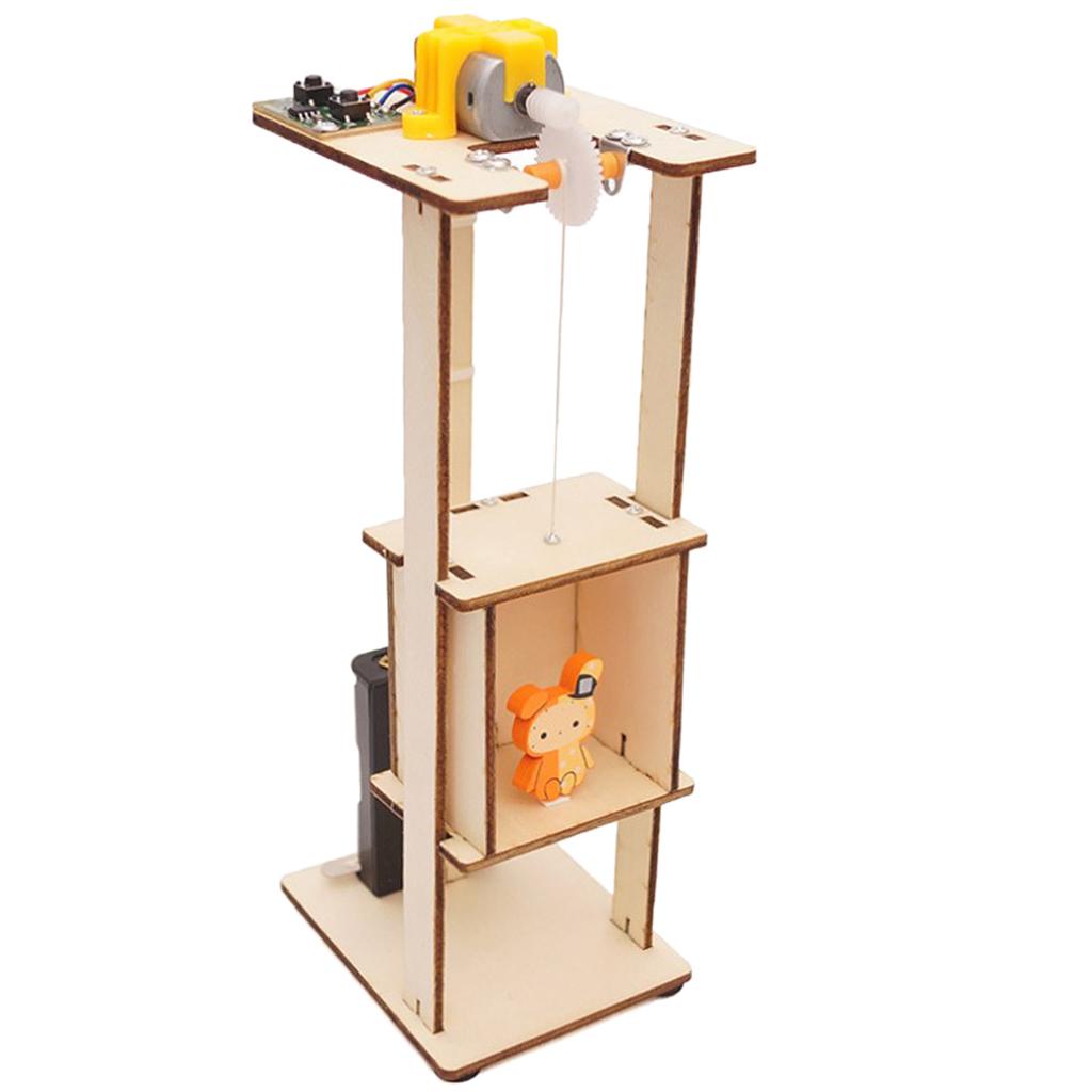 Maxbell Maxbell Assemble DIY Electric Lift Kids Science Toys Physic Experiment Kits Toys
