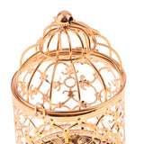 Maxbell 2pcs Electroplated Metal Birdcage Shape Tea Light Candle Holder Home Decor