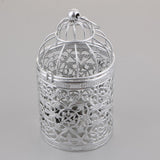 Maxbell 2pcs Electroplated Metal Birdcage Shape Tea Light Candle Holder