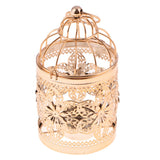 Maxbell 2pcs Electroplated Metal Birdcage Shape Tea Light Candle Holder