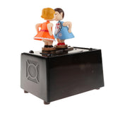 Maxbell Maxbell Romantic Couple Retro Radio Model Mechanical Music Box Gift Choosing, 13x12x16cm/5.12x 4.72 x 6.30inch