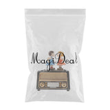 Maxbell Maxbell Romantic Couple Retro Radio Model Mechanical Music Box Gift Choosing, 13x12x16cm/5.12x 4.72 x 6.30inch