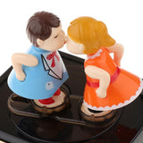 Maxbell Maxbell Romantic Couple Retro Radio Model Mechanical Music Box Gift Choosing, 13x12x16cm/5.12x 4.72 x 6.30inch
