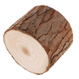 Maxbell 2pcs Tree Stump Candle Holder Wooden Tea Light Candlestick Decor 5cm & 6cm