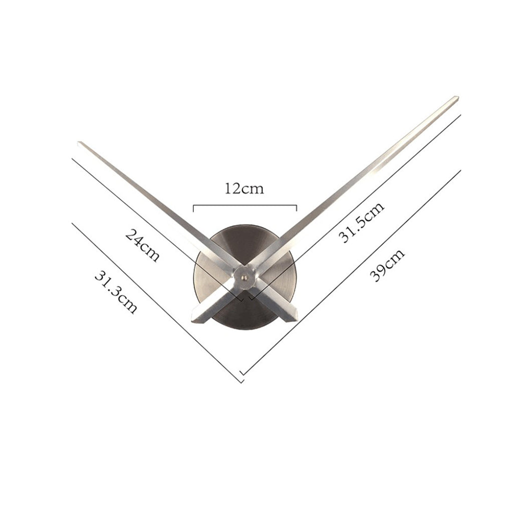 Maxbell Maxbell European Wall Decor DIY Handle Clock Hands Needles Wall Clock Time Black