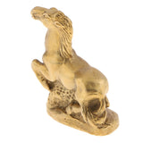 Maxbell Maxbell Solid Brass Chinese Zodiac Animal Figurine Ornament Lucky Statue Horse