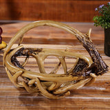 Maxbell Maxbell Hand Woven Grass Woven Storage Basket Food Fruits Snack Candies Biscuits Holder Container, Handed Shop Tote Bag Bin Hamper