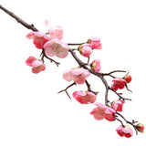 1Pc Artificial Plum blossom Flower Bouquet Wedding Home Decor Light Pink