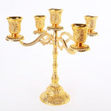 2pcs European 5 Arms Candelabra Candle Holder for Decoration-22.5cm