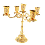 2pcs European 5 Arms Candelabra Candle Holder for Decoration-22.5cm